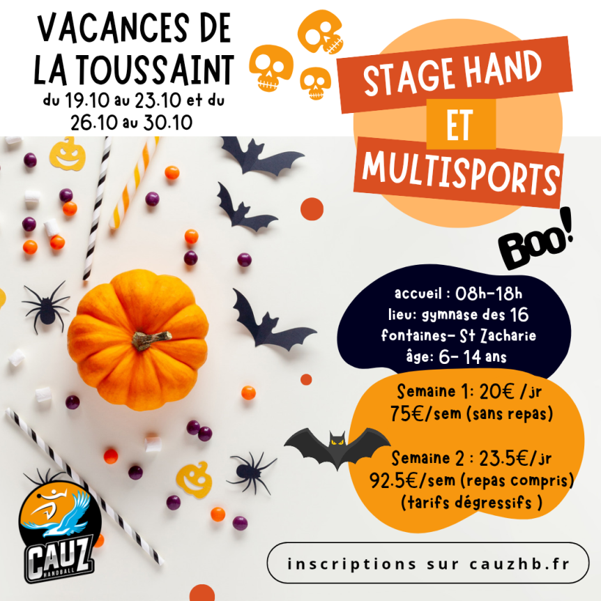 STAGES MULTISPORTS TOUSSAINT 2026